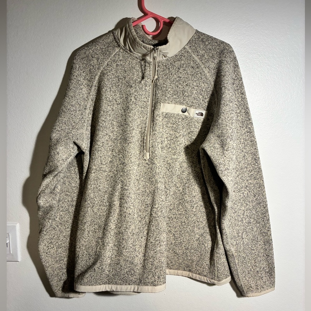 The North Face Men's Grey Half Zip Sweater